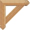 Ekena Millwork Traditional Arts and Crafts Rough Sawn Bracket w/ Offset Brace, Western Red Cedar, 6"W x 22"D x 22"H BKT0604X22X22TRA03RWR - alternate 2